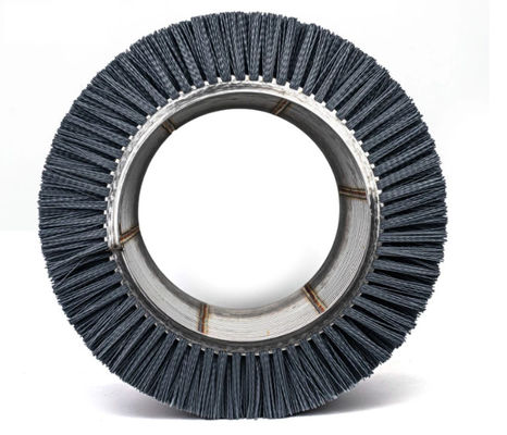 0.5mm Bristle Deburring Polishing Roller Spiral Wire Brush