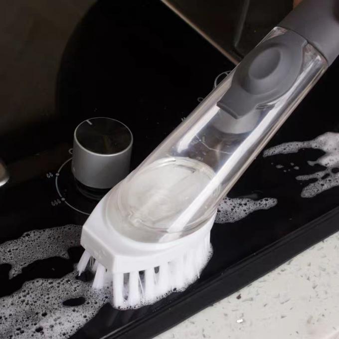Бак стирки блюда кухни ручной чистит щетку щеткой длинной ручки щетки блюда автоматического мыла распределяя чистую