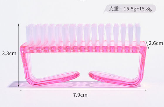 Plastic Fingernail Scrub Cleaning Brushes Handle Grip Nail Brush for Toes