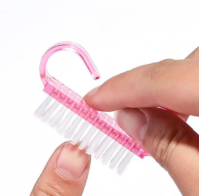 Plastic Fingernail Scrub Cleaning Brushes Handle Grip Nail Brush for Toes