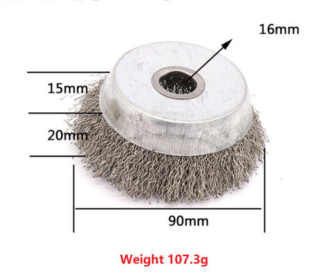 Parallel Stainless Steel Wire Wheel Grinding Brush Angle Grinder Root Carving Deburring Metal Derusting Flat Wire Brush