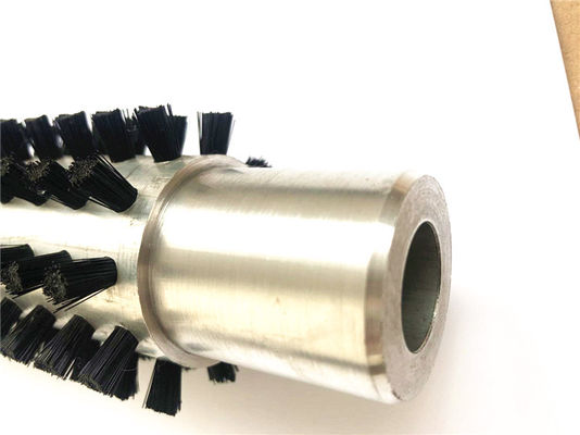 Aluminum Alloy Shaft Nylon Bristle Cylinder Brush Roller For Cleaning And Polishing