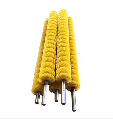 1000mm Soft Bristle Polishing Cylinder Rotary Brush Galvanized Metal Base
