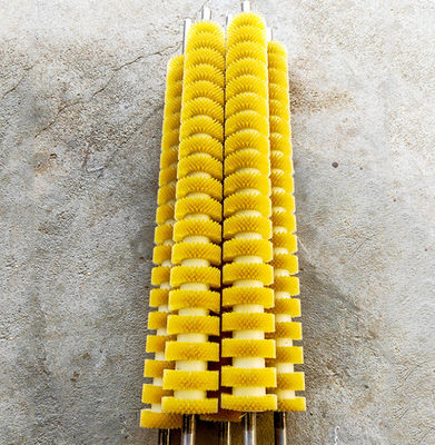 1000mm Soft Bristle Polishing Cylinder Rotary Brush Galvanized Metal Base