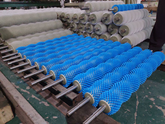 Replaceable Vegetable Fruit Peeling Cleaning Brush Roller For Food Processing Machine