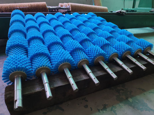 Replaceable Vegetable Fruit Peeling Cleaning Brush Roller For Food Processing Machine