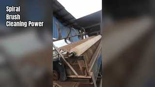 Смотреть: Витрина для обработки и очистки щеточным валиком большой формы.